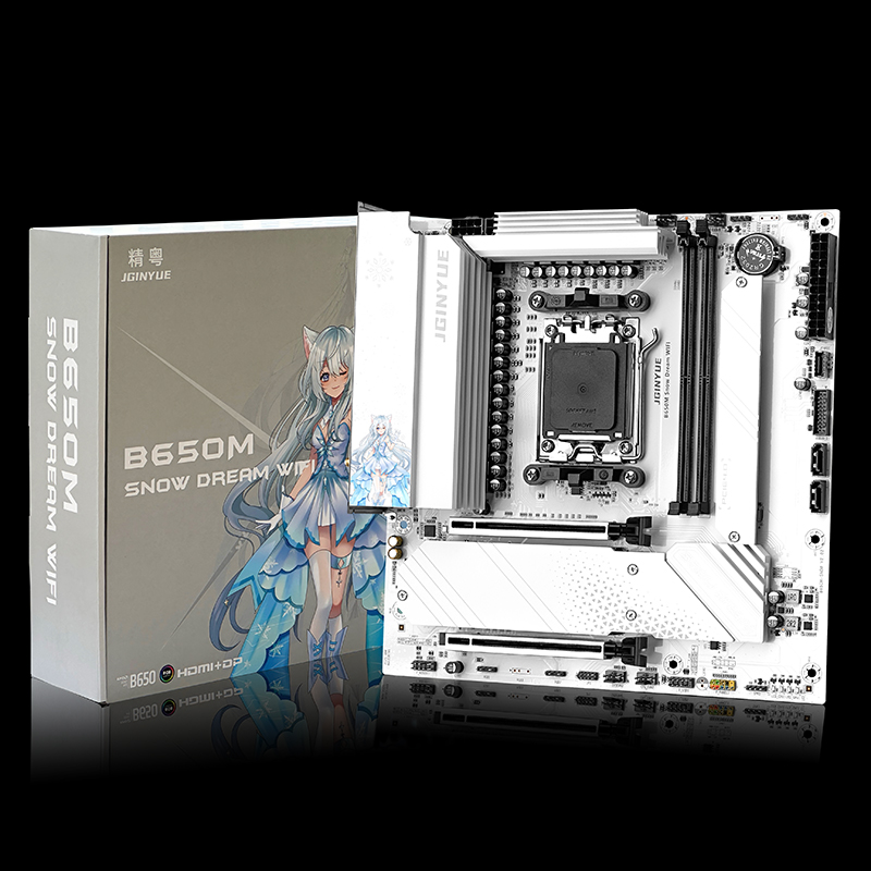 JGINYUE B650M Snow Dream WiFi  - Ddr5 Rgb Ram review and price
